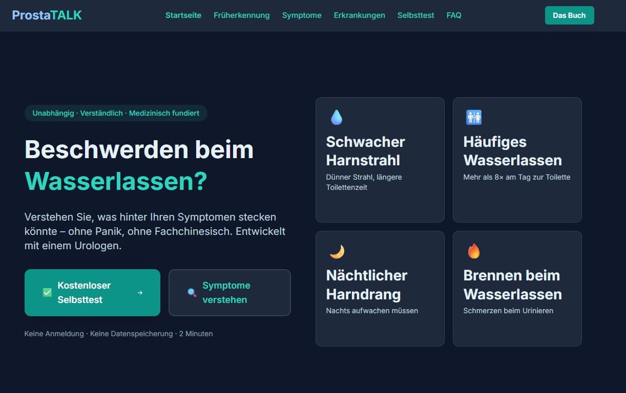 ProstaTalk – Barrierefreie Healthcare-Plattform Screenshot